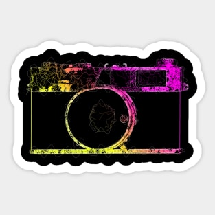 Line Art Photo Camera Sticker